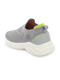 Thumbnail for HRX by Hrithik Roshan Men Grey PU Foam Bounce Back Walking Shoes