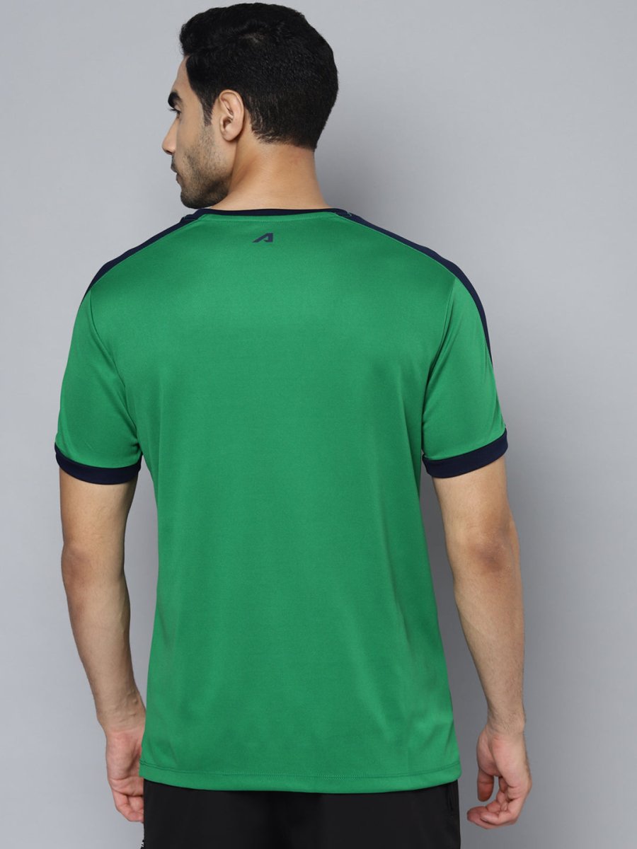 Alcis Men Green Printed Slim Fit T-shirt - Distacart
