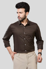 Thumbnail for Jonesburg Men's Solid Slim Fit Formal Shirt