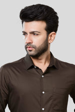 Thumbnail for Jonesburg Men's Solid Slim Fit Formal Shirt