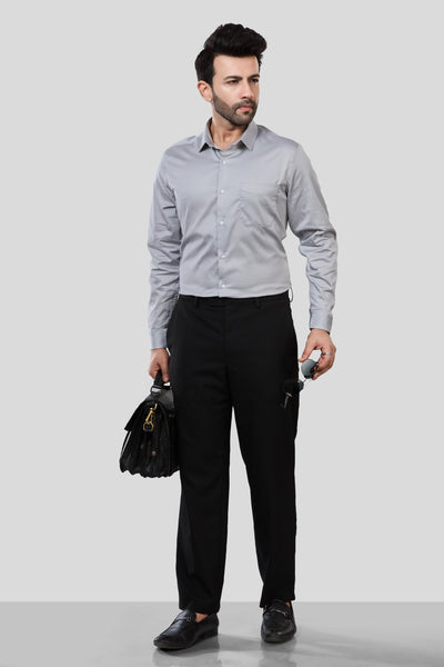 Jonesburg Men's Solid Slim Fit Formal Shirt