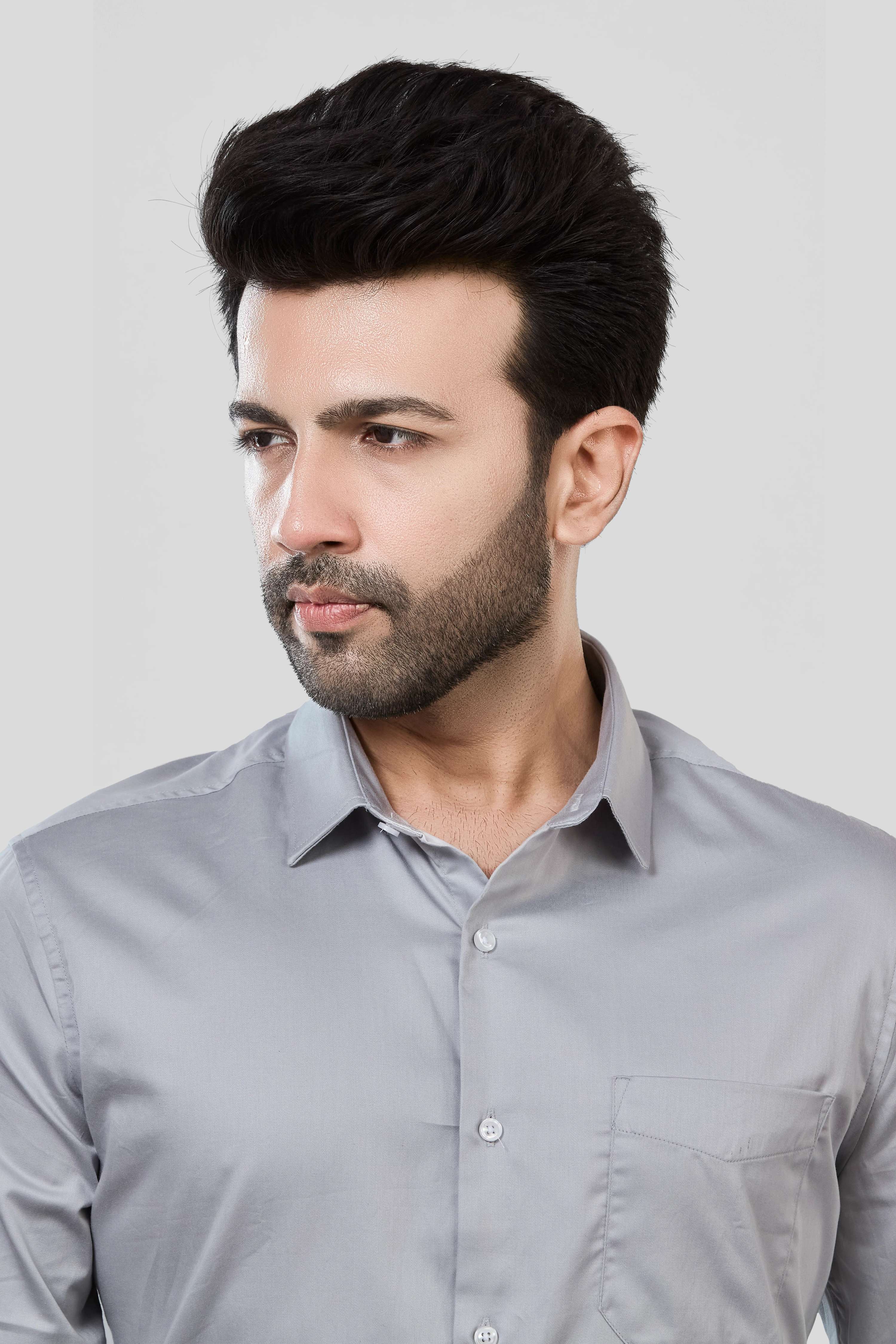 Jonesburg Men's Solid Slim Fit Formal Shirt