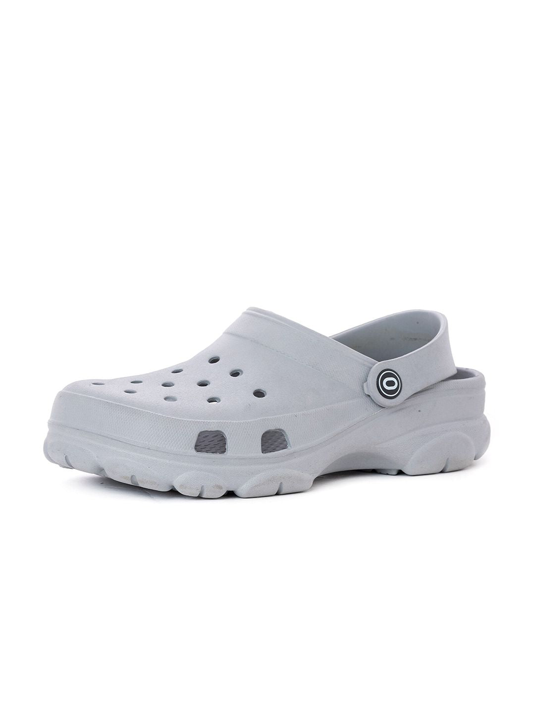 Khadims Men Grey Clogs Sandals