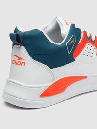 Thumbnail for ASIAN Men White Colourblocked Memory Foam Insole Sneakers