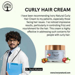 Thumbnail for Ivory Natural Curly Hair Cream - Bouncy, Shiny, Humidity-Resistant Curls Hair - Distacart