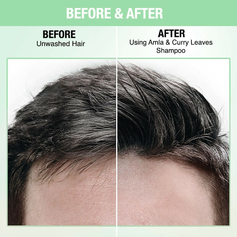 Nykaa Naturals Longer & Thicker Hair - Free Shampoo With Amla, Curry Leaves & Coconut Oil - Distacart