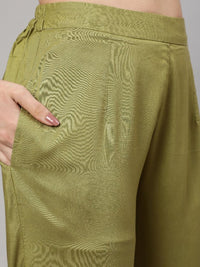 Thumbnail for Aks Round Neck Floral Printed Regular Kurta with Trousers - Distacart