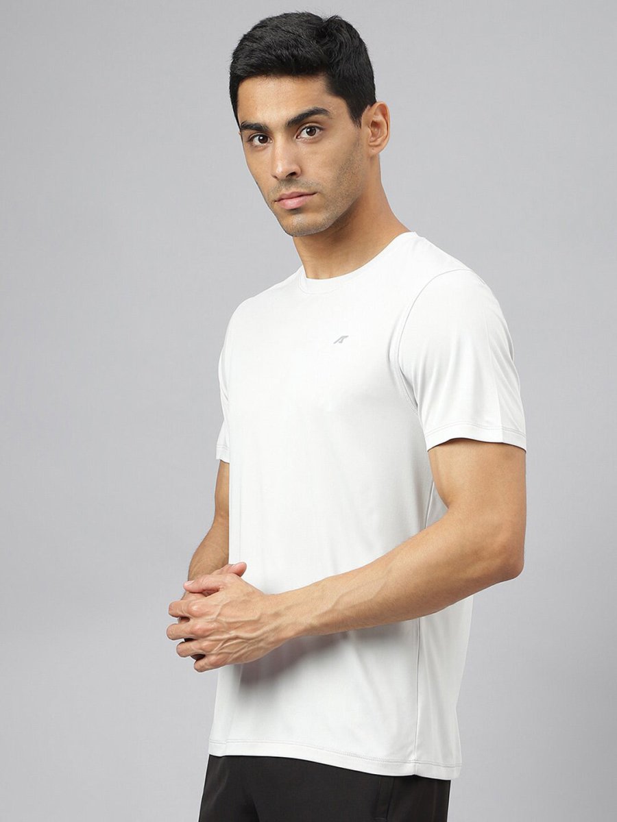 Alcis Men Anti-Static Soft-Touch Slim-Fit Sports for All Round Neck T-Shirt - Distacart