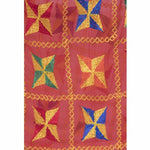 Thumbnail for A R Silk Women's Multi Embroidery Chiffon Red Dupattas and Chunnis
