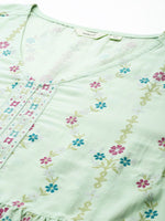 Thumbnail for Sztori Plus Size Ethnic Motifs Printed Kurti & Palazzos - Distacart