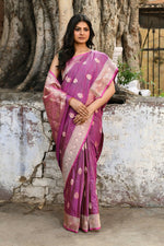 Thumbnail for Joban Fashion Magenta Pure Katan Pure Handloom Banarasi Silk Saree