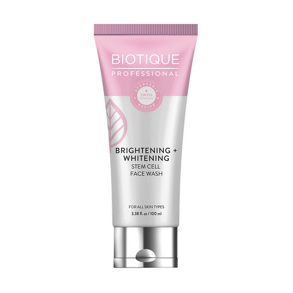 Biotique Professional Brightening + Whitening Stem Cell Face Wash - Distacart