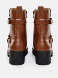 Thumbnail for Roadster The Lifestyle Co. Women Mid Top Regular Boots With Buckle Detail