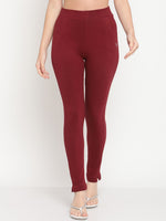 Thumbnail for TAG 7 Women Pack of 2 Pink & Maroon Solid Kurti Pants - Distacart