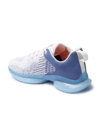 Thumbnail for HRX by Hrithik Roshan Men Blue Textile Flyknit Running Shoes