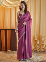 Thumbnail for kasee Beads and Stones Pure Chiffon Saree - Distacart