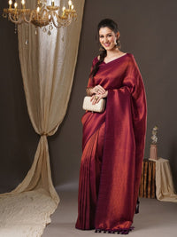 Thumbnail for Anouk Woven Design Zari Kanjeevaram Saree - Distacart