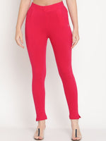 Thumbnail for TAG 7 Women Magenta & Blue Pack of 2 Straight Fit Ankle-Length Leggings - Distacart