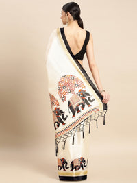 Thumbnail for Anouk Ethnic Motifs Silk Blend Saree - Distacart