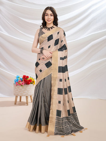 Mitera Silk Blend Designer Banarasi Saree - Distacart