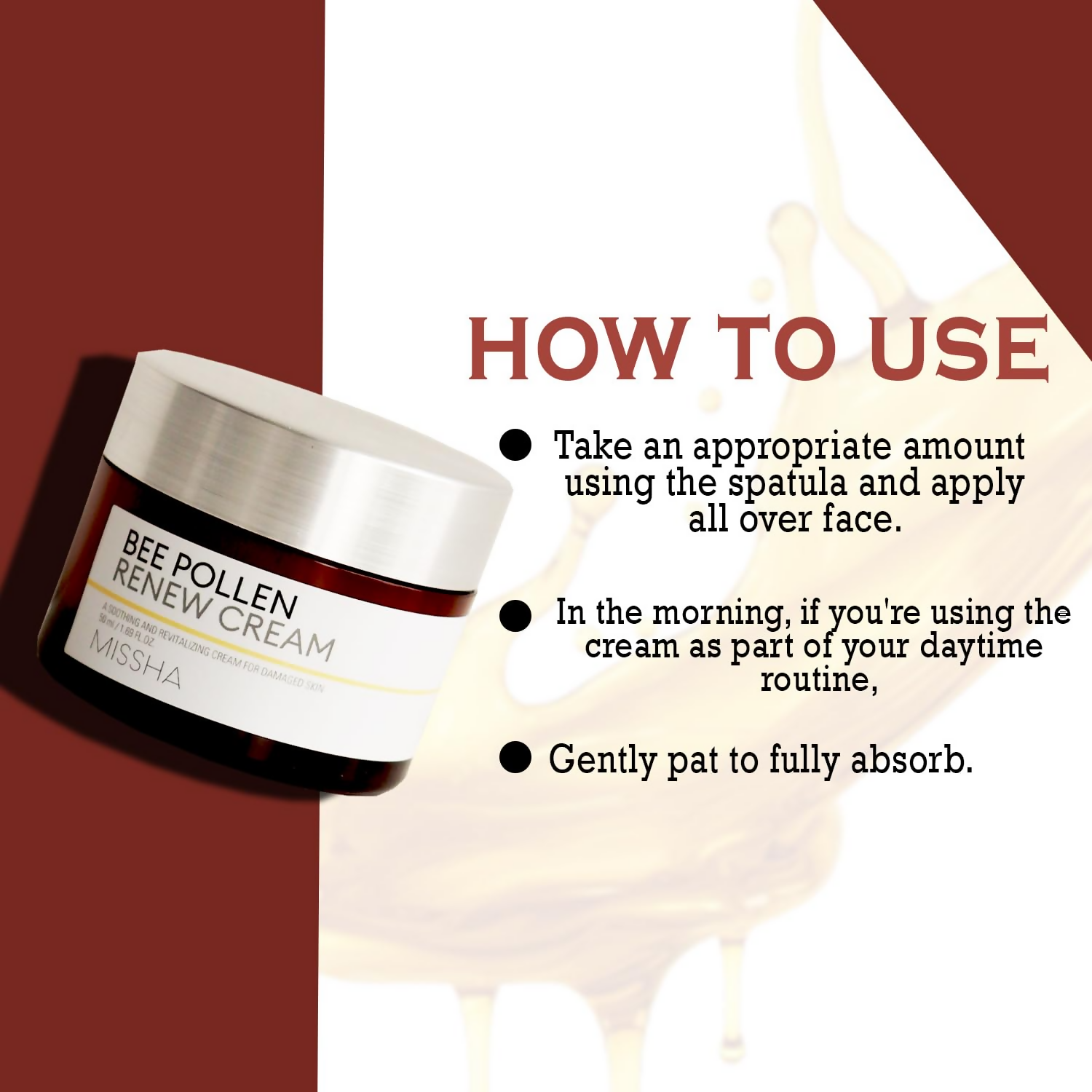 Missha Bee Pollen Renew Cream For Intense Hydration And Skin Barrier Support - Distacart