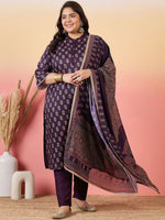 Thumbnail for Sztori Women Floral Printed Regular Kurta with Trousers & With Dupatta - Distacart