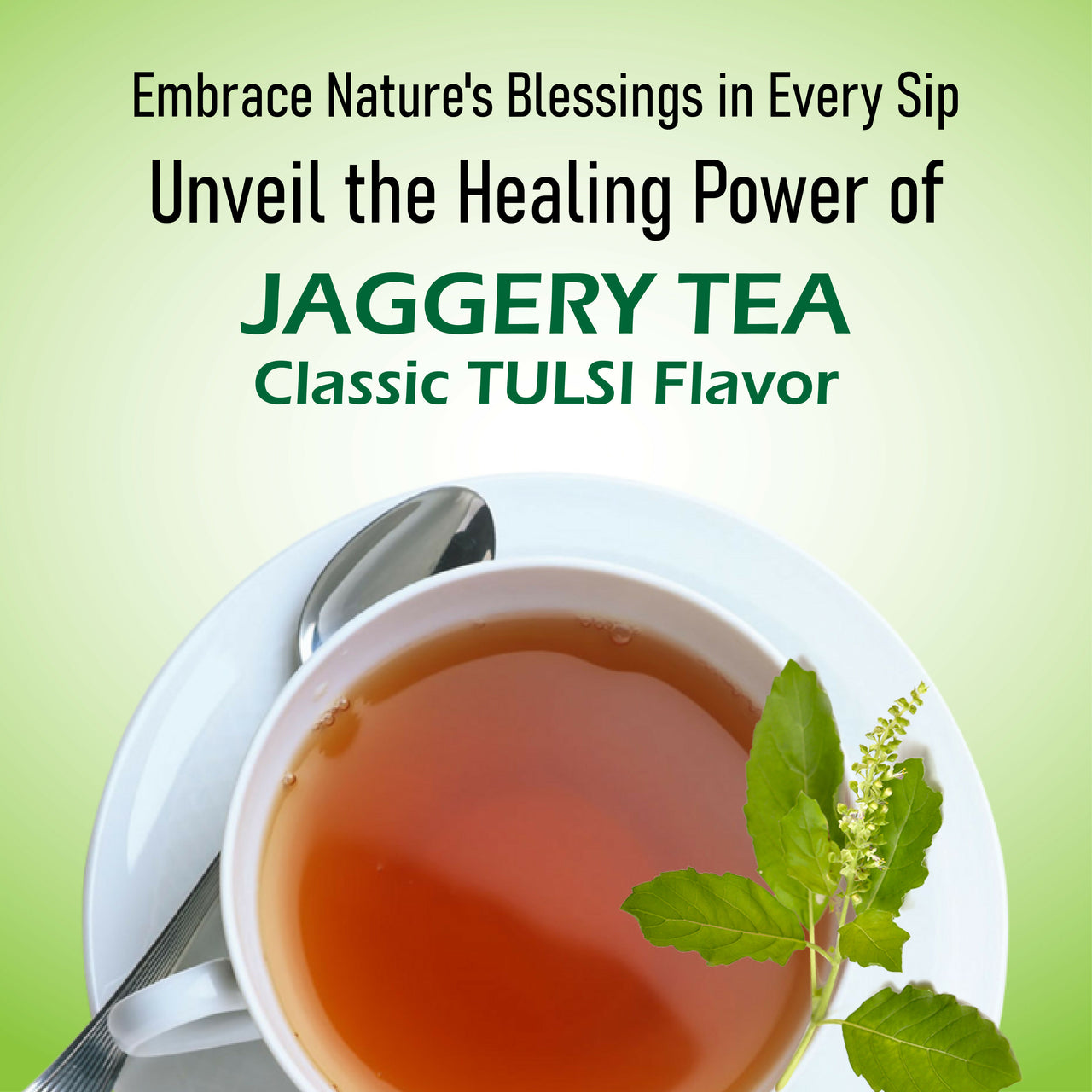 Naivedyam Classic Tulsi Flavour Jaggery Tea - Distacart
