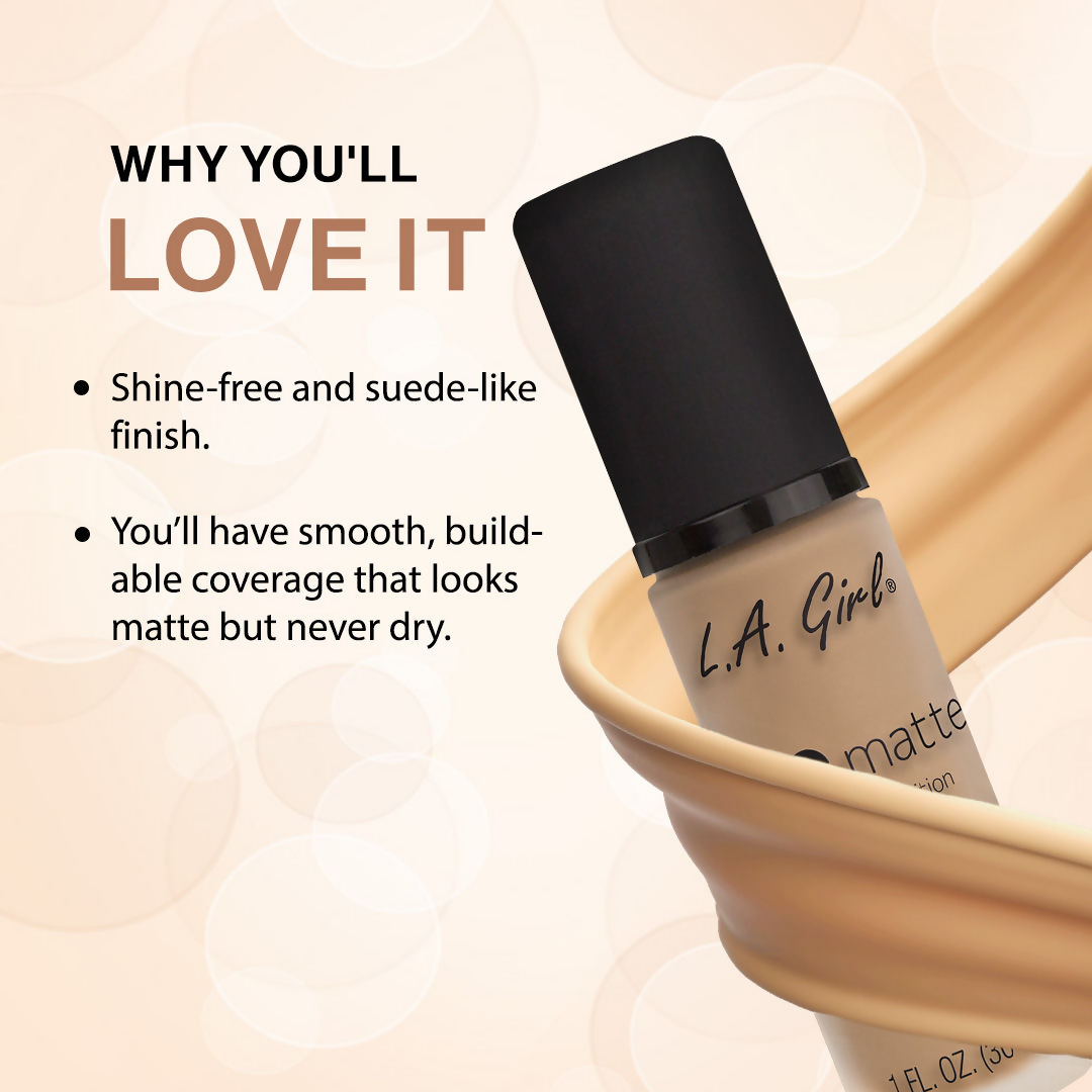 L.A. Girl PRO Matte Foundation - Bisque - Distacart