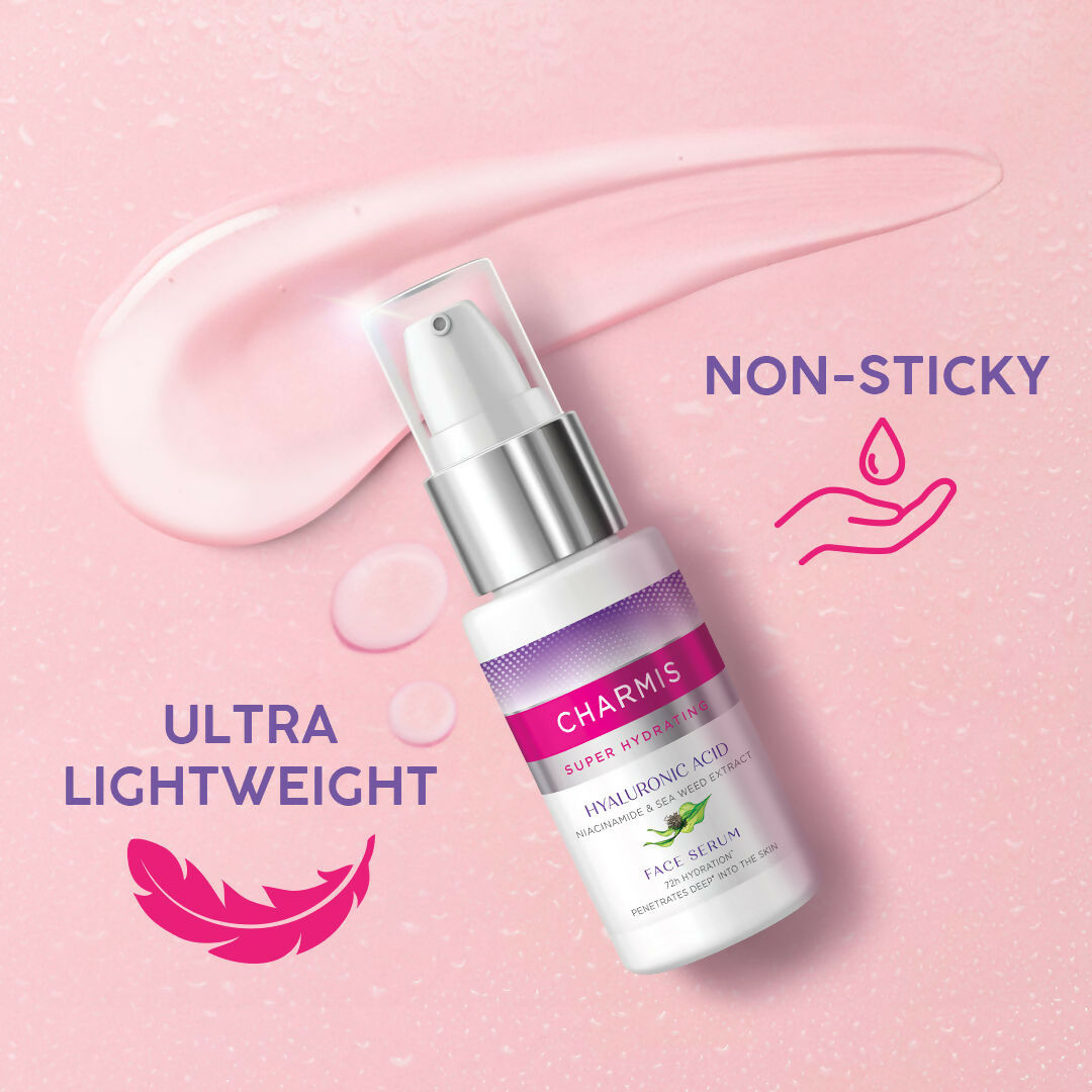 Charmis Super Hydrating Face Serum For 72h Hydration With Hyaluronic Acid - Distacart