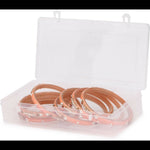 Thumbnail for Afast Bridal Wedding & Party Fashionable Colorful Glass Bangle/Kada Set, Pack Of 8 - Pink - Distacart