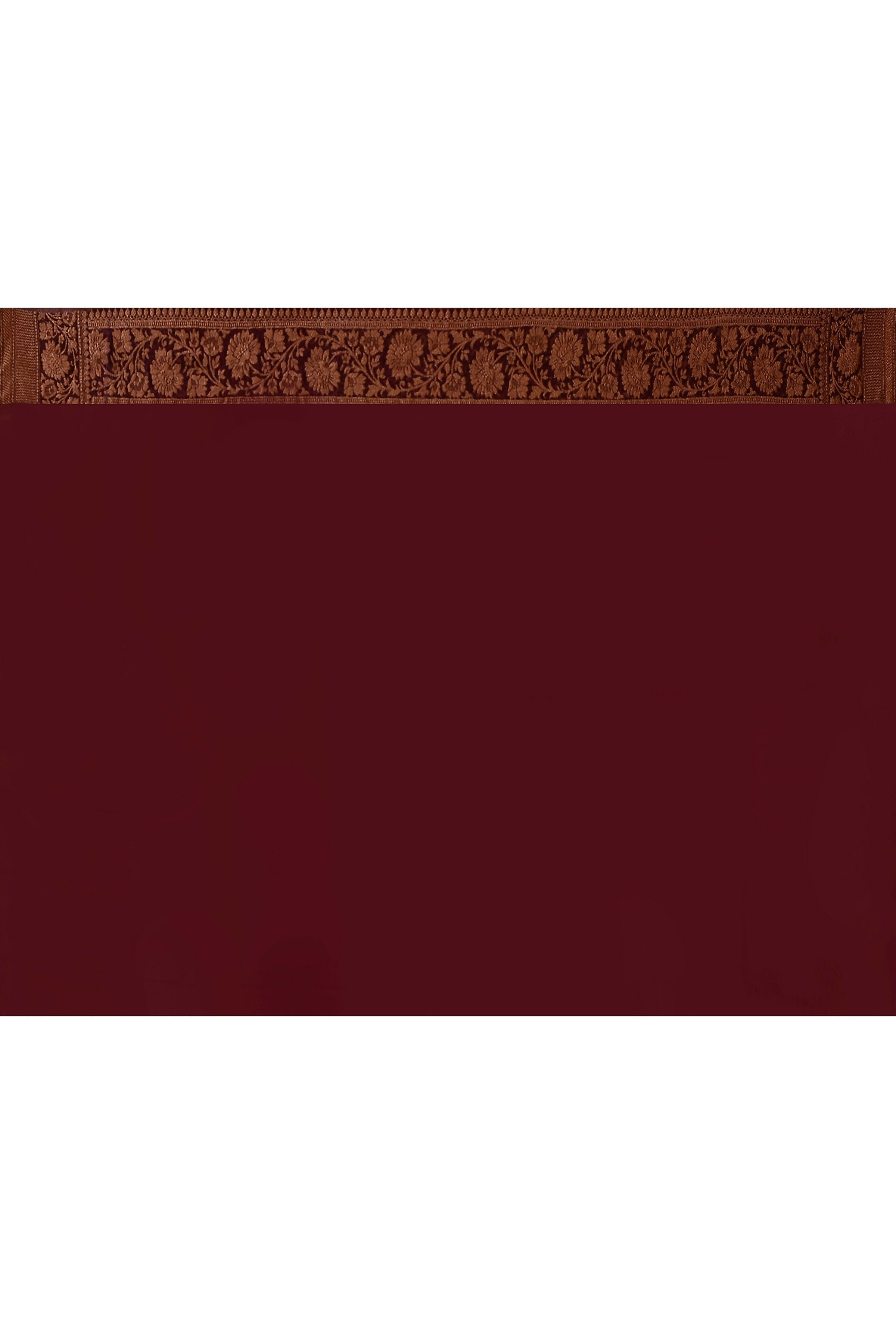 Joban Fashion Coral Crepe Chiffon Pure Handloom Banarasi Silk Saree