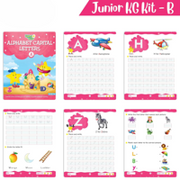 Thumbnail for Rising Star Preschool Learning Junior KG Kit B| Alphabet Letters Writing| Numbers| General Knowledge| Rhymes & Stories| Worksheets & Assessment Book - Distacart