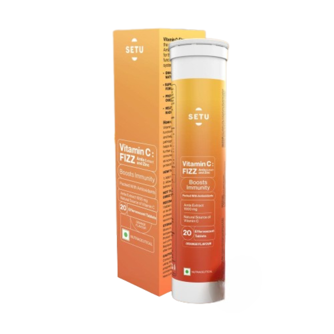 Setu Vitamin C: Fizz - 20 Effervescent Tablets - Distacart