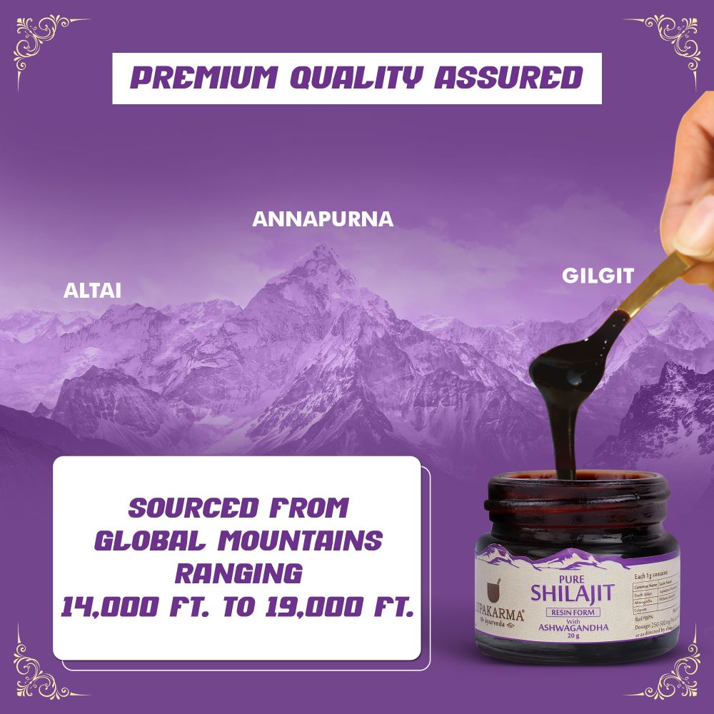 Upakarma Ayurveda Original & Pure SJ Resin Form with Ashwagandha - Distacart