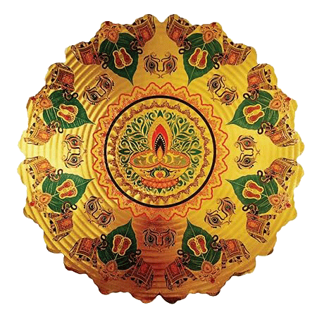 Stickerbazaar Micro Golden Embossing Rangoli Stickers