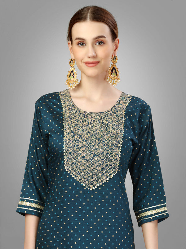 Blue Women's Kurta Pant Dupatta Set - Hiral Fashion