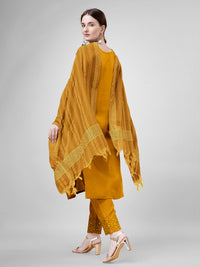Thumbnail for Yellow Women's Kurta Pant Dupatta Set - Hiral Fashion