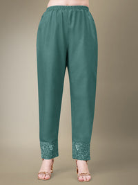 Thumbnail for Sea Green Women's Kurta Pant Dupatta Set - Hiral Fashion