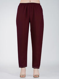 Thumbnail for Maroon Women's Kurta Pant Dupatta Set - Hiral Fashion