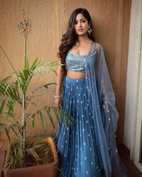 Thumbnail for Lehenga Mart Glamorous Designer Lehenga Choli for Bridal and Bridesmaids Wedding Wear Choli