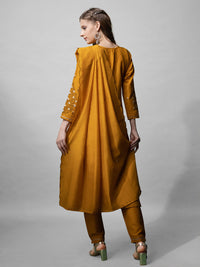 Thumbnail for Mustard Women's Kurta Pant Dupatta Set - Hiral Fashion