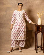 Thumbnail for Gharana India Cotton Coord Floral Printed Kurta With Palazzo Set