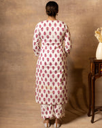 Thumbnail for Gharana India Cotton Coord Floral Printed Kurta With Palazzo Set