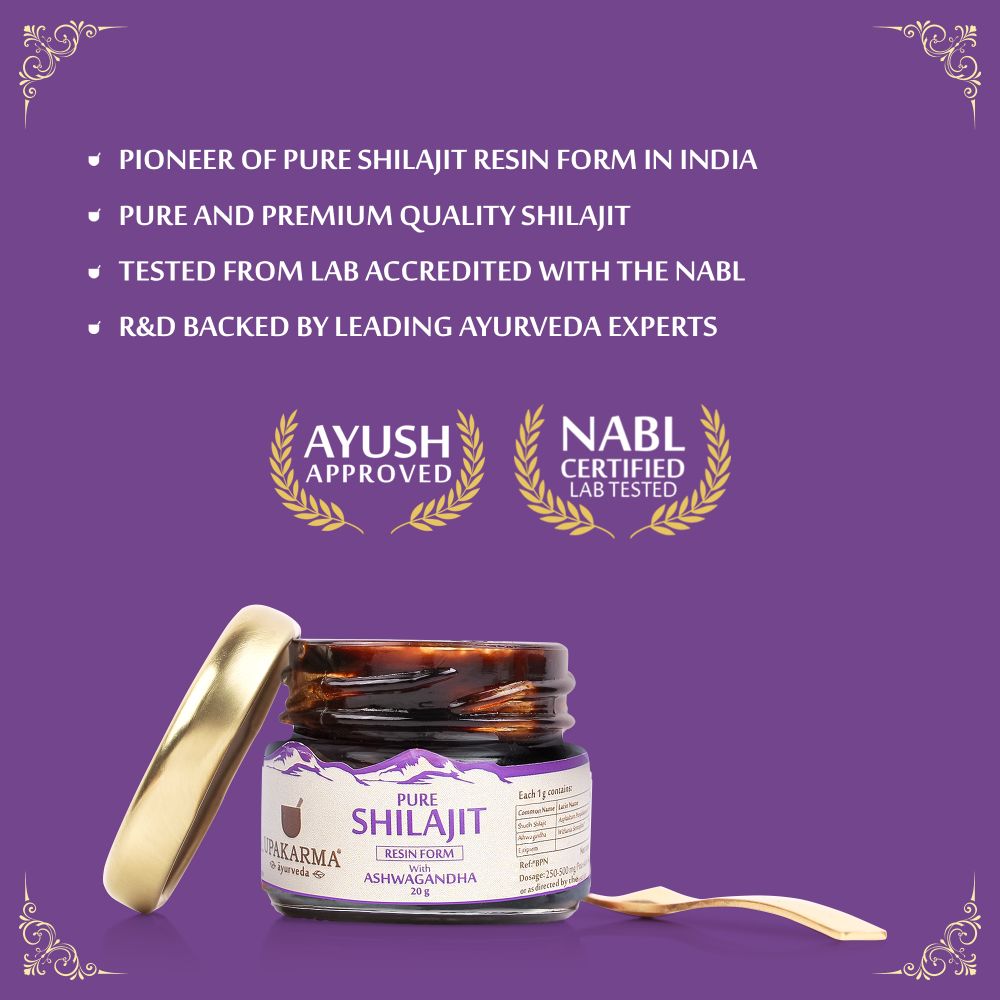 Upakarma Ayurveda Original & Pure SJ Resin Form with Ashwagandha - Distacart
