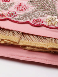 Thumbnail for House of Panchhi Pink Organza Sequins And Zarkan Embroidery Lehenga Choli & Dupatta - Distacart