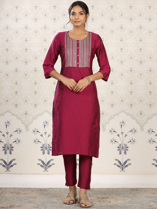 Ode by House of Pataudi Women Floral Printed Thread Work Kurta - Distacart