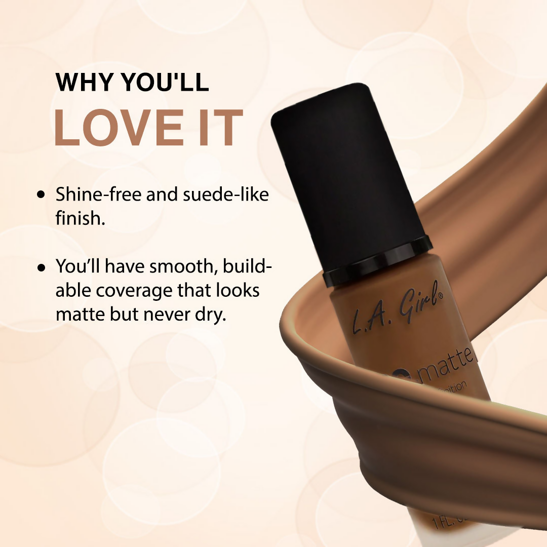 L.A. Girl PRO Matte Foundation - Cappuccino - Distacart