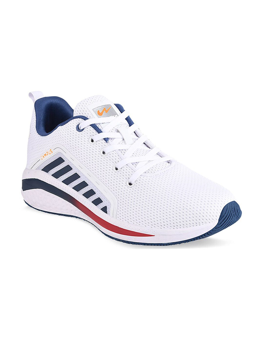 Campus Men White Mesh Running Shoes