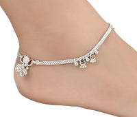 Thumbnail for AanyaCentric Silver Plated Traditional Anklets Payal - Classic and Stylish for Women and Girls - Distacart
