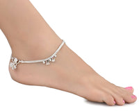 Thumbnail for AanyaCentric Silver Plated Traditional Anklets Payal - Classic and Stylish for Women and Girls - Distacart